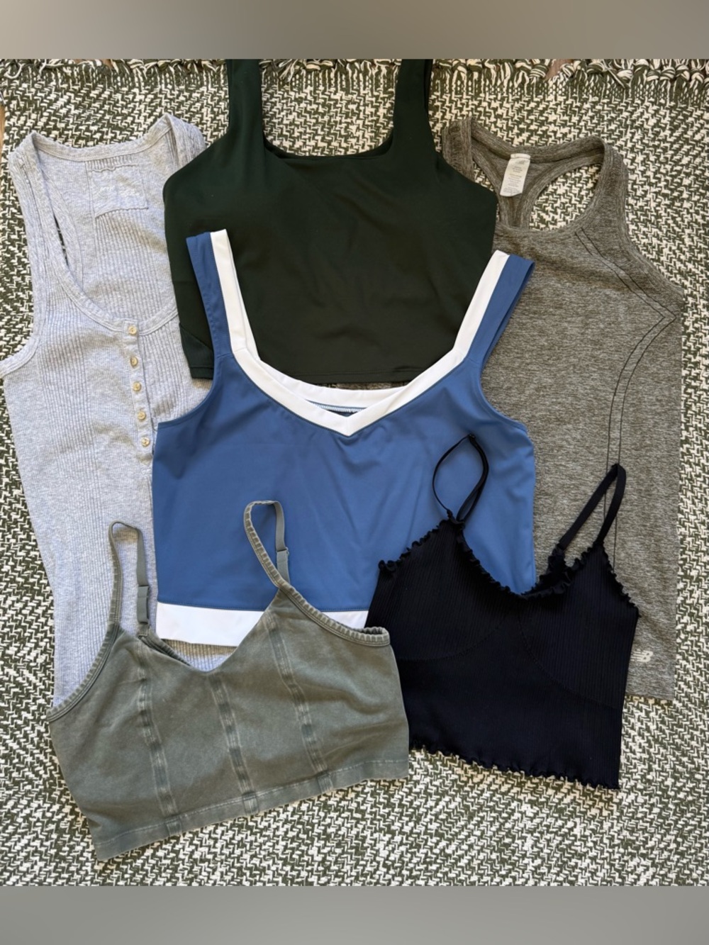 BUNDLE of 6 activewear tank tops/crop tops/bralette top